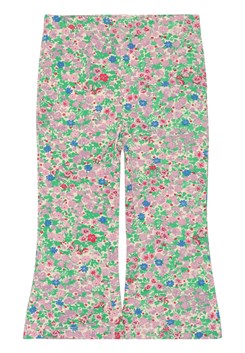 The New Jnille flared pants - Multi Flower AOP